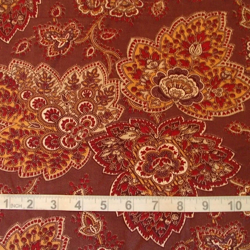 Curtain Damask Valance Flowers 51